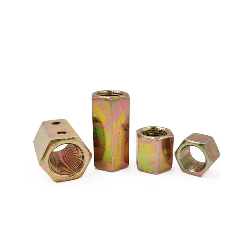 Hexagonal connecting mother Lighting barge mother Nut Lamp tube connecting mother Transfer fine tooth Closed connecting mother Color zinc White zinc