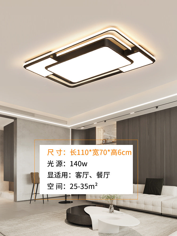Light luxury atmosphere black living room hall main light Zhongshan home improvement lighting led homestay atmosphere bedroom ceiling light