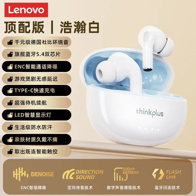 Lenovo thinkplus gm2pro gaming bluetooth headset tws wireless low latency in-ear noise reduction