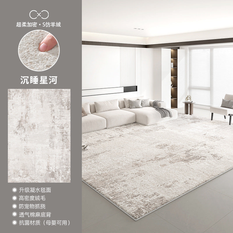 Distributed carpet living room new arrival no-wash and wipeable accessible luxuryclassy waterproof and stain-resistant floor mat modern casual bedside blanket