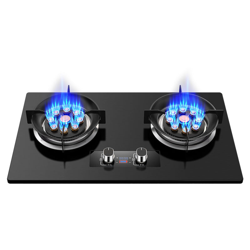 Wholesale high-power gas stove double burner for home natural gas table embedded liquefied petroleum gas stove fierce stove