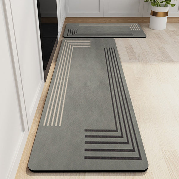 Kitchen floor mat Long water-absorbing oil-absorbing floor mat Non-slip foot mat Anti-oil stain Household mat Door mat Carpet