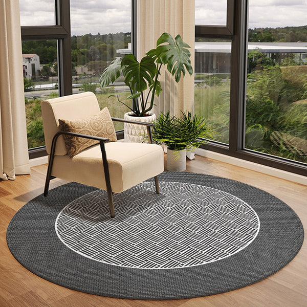 Vintage Premium Round Carpet Floor Mat Study Rotary Chair Mat Living Room Bedroom Dresser Cloakroom Chair Mat