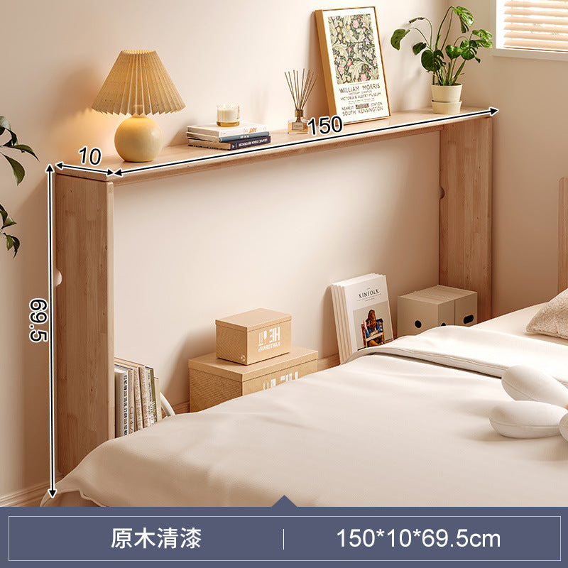 Solid wood bedside shelf, bedside gap, bedside crack, long cabinet against the wall, narrow frame behind the sofa, storage cabinet, storage