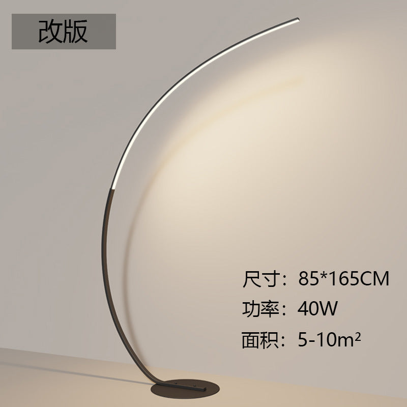 Amazon cross-border floor lamp led designer art model room living room creative arc minimalist ins fishing lamp