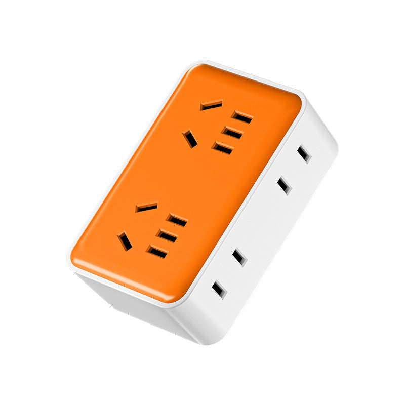 Multi-outlet power strip - convertible socket panel, 1-to-multiple plug adapter with 16a power strip for home charging