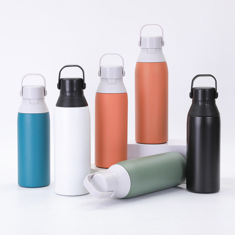 304 stainless steel thermos cup outdoor high-looking large-capacity space kettle portable handle sports water kettle