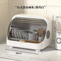 Kitchen for home disinfection dish rack bowls and chopsticks drain storage countertop covered tableware bowls and plates small cupboard