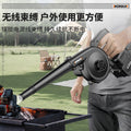Rechargeable lithium-ion bbq blower - portable, handheld, adjustable speed, perfect for starting charcoal fires - compact electric air blower