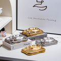 Insaccessible luxury ceramic storage jewelry tray stylish high-value desktop ornaments entrance ring key storage tray