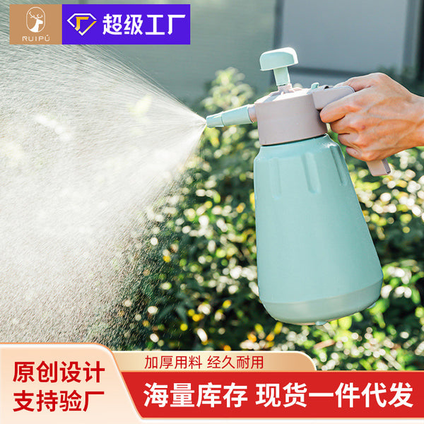 1L thickened flower watering pot automatic deflation valve spray bottle horticultural household air pressure high pressure watering can disinfection sprayer