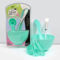 Zhiwei 6-piece suit bowl large beauty mask tool bowl stick brush spoon suit plastic mask bowl mask brush