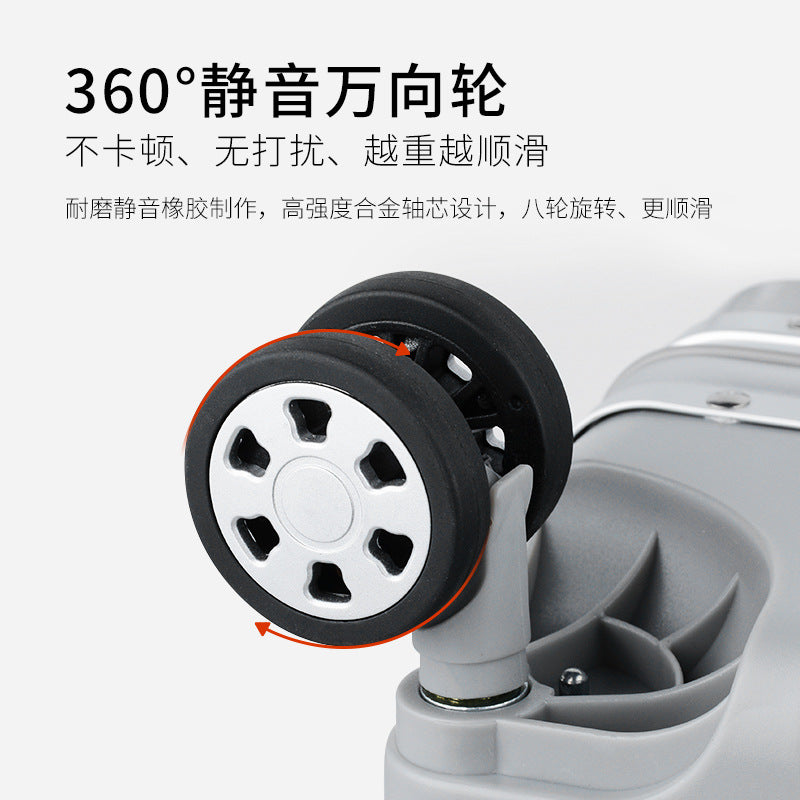 All-aluminum magnesium alloy trolley case 18-inch boarding case 20-inch suitcase bag all-metal small suitcase password box