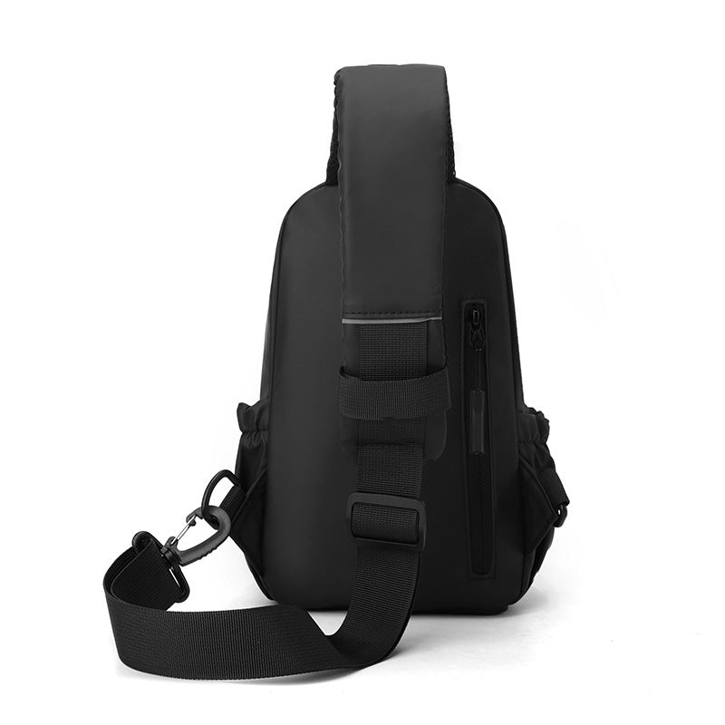 Cross-border wholesale new men's breast bag simple leisure anti-splashing multi-functional bag trendy business travel shoulder bag