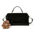 2025 fall/winter new collection: women's solid color minimalist matte shoulder bag - commute-ready, lightweight luxury crossbody tote