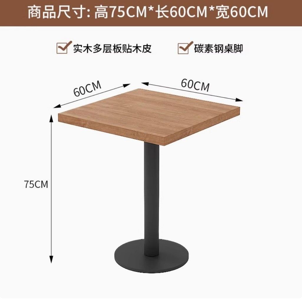 Customized creative restaurant tables and chairs Simple milk tea shop Dessert shop Catering commercial table and chair combination Tea house card seat sofa