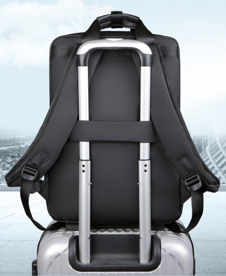 One piece is sent on behalf of men's universal backpack, backpack, wear-resistant and water-proof, and LOGOusb charging business can be determined.