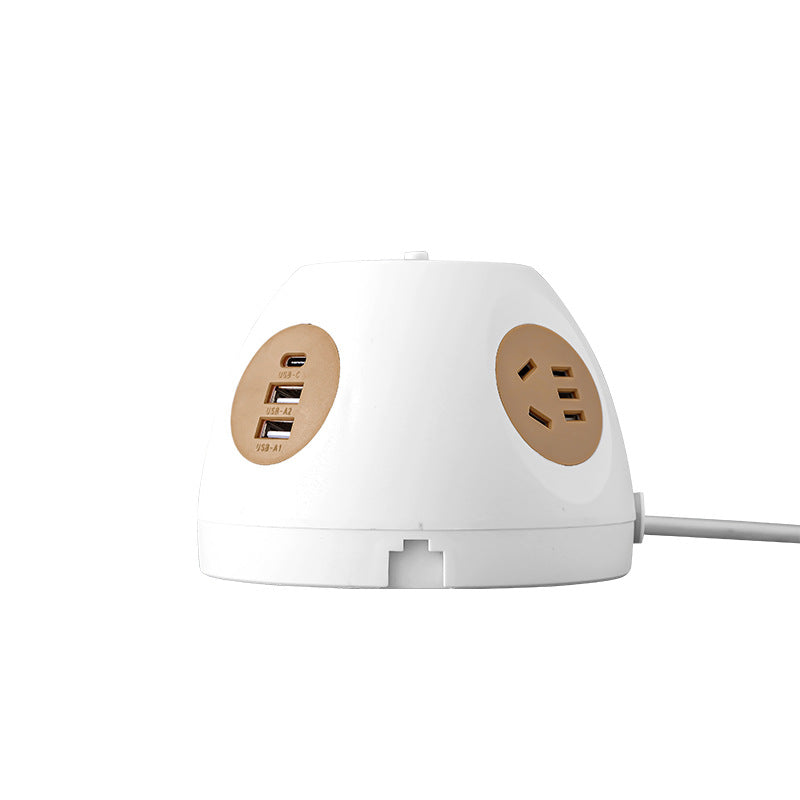 Smart wireless charging socket - dorm, office, and home use - multi-function usb power strip with night light