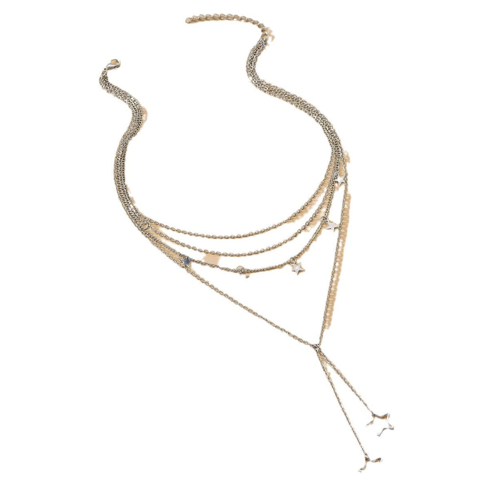 European and american cross-border necklace wholesale: niche, high-end jewelry, light luxury alloy pendant necklaces, women's multi-layer choker accessories