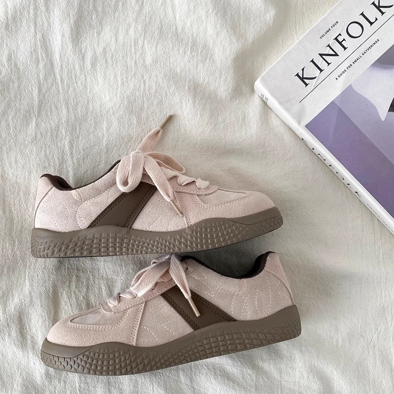 Insbest selling japanese stylesweetretro pink sneakers for women 2026 spring and summer new arrivaleasiest for matchcasual german training sneakers trendy
