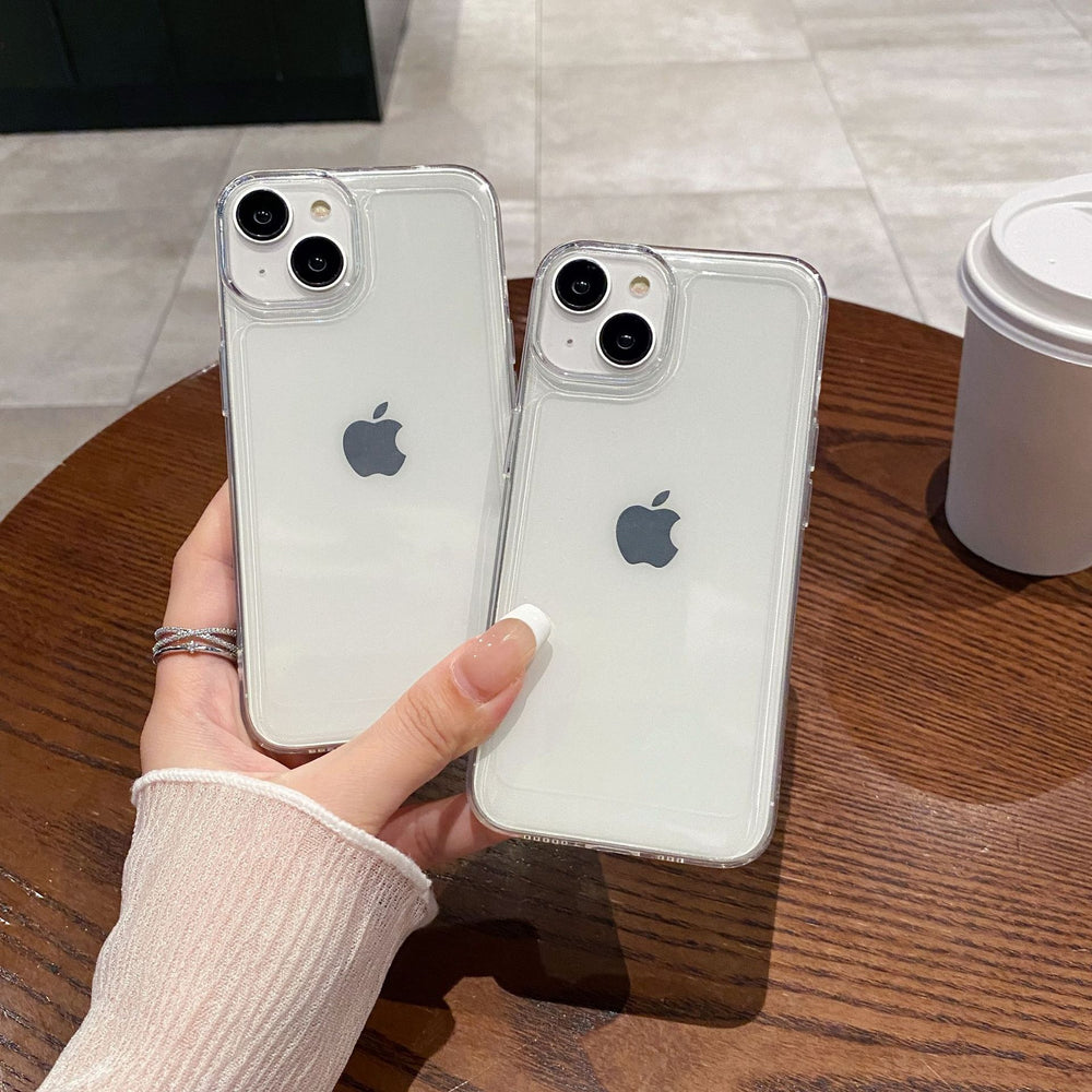 Large hole transparent space case for iphone 17 air, apple xs max, minimalist anti-drop soft protective cover