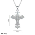 European and american cross-border hot-selling fashion copper inlaid zircon full diamond necklace for women, light luxury niche unique non-fading clavicle chain jewelry