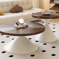 Carbon steel round coffee table - living room, home, small apartment,  new minimalist mid-century modern simple small round table