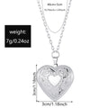Wholesale couple's heart pendant - cross-border hot seller - mother's day necklace - exquisite openable photo frame heart clavicle chain for women