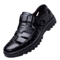 New arrival business hole cool leather shoes men's casual wedding groom british sandals summer breathable youth pointed toe men's shoes