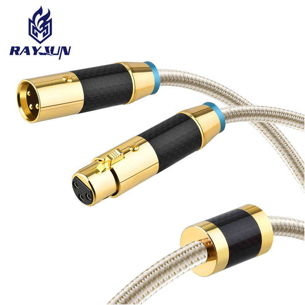 Carbon fiber canon cable male and female audio cable mixer power amplifier audio power amplifier microphone cable XLR balance cable