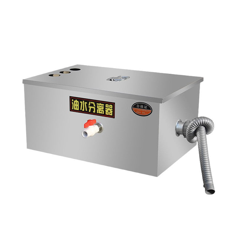 Stainless steel grease trap for food service: restaurant & hotel wastewater treatment equipment - stainless steel oil-water separator - environmental protection equipment