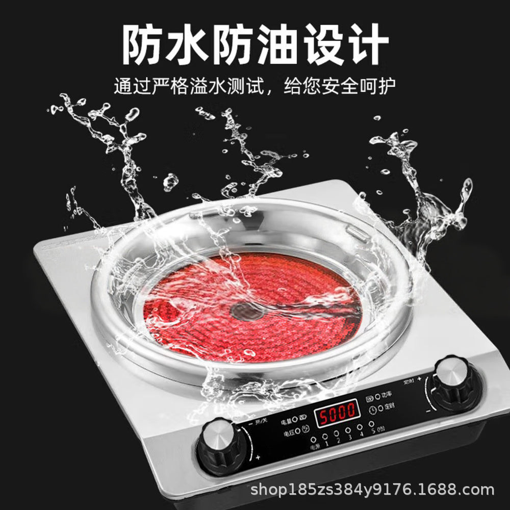 Concave electric ceramic stove, high-power cooking stove, high-power stir-fry, hot pot, barbecue, high-power multi-functional concave stove, cross-border