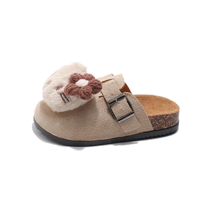 Kids' birkenstock-inspired slides - new autumn 2026 collection: cute cartoon hello kitty design, comfortable, non-slip, closed-toe birkenstock-style slides