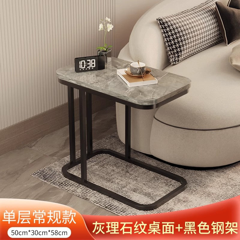 Sofa side table Mini small coffee table Living room Modern side cabinet Side cabinet Balcony storage Small table Light luxury square corner table