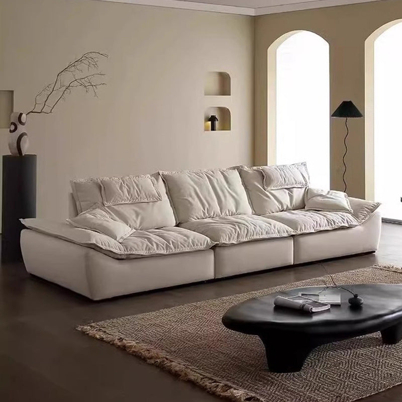 Foshan extra wide seat deep high back adjustable fabric auckland sailboat sofa anti-cat claw cream style sofa