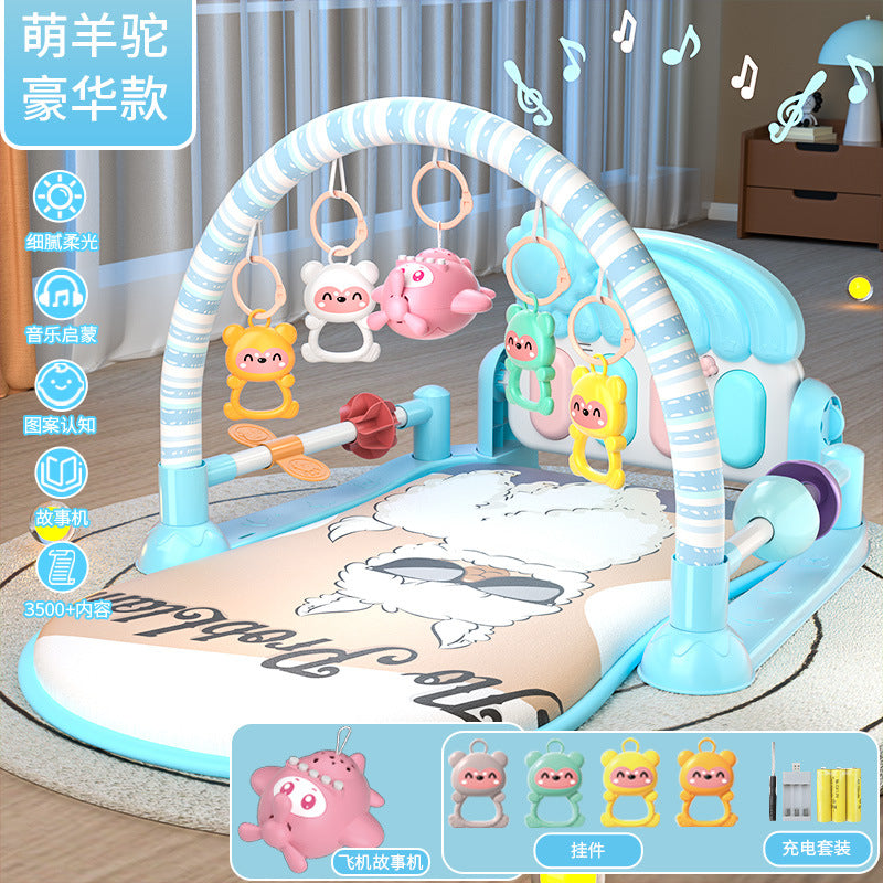 Baby foot pedal piano toy gym activity center - early education & developmental toy for baby boys & girls (0-3 years old) - bouncing & bouncing baby toy