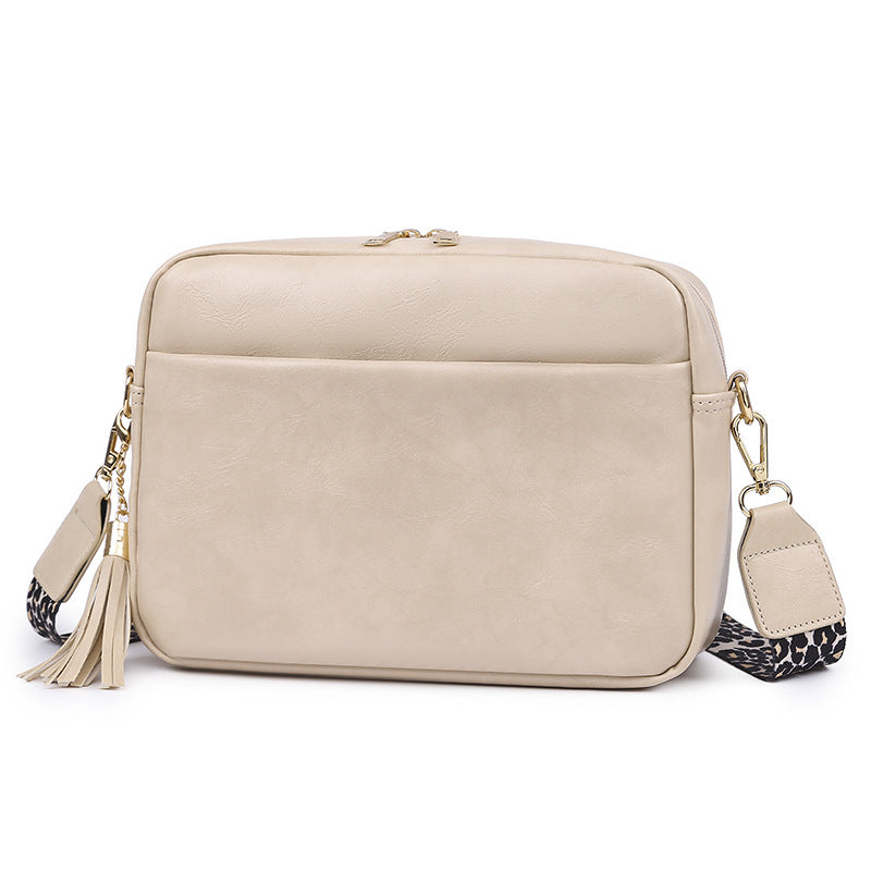 Cross-border wholesale wide shoulder strap bags women's bags new candy-colored women's shoulder bags, casual messenger small square bags