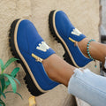 New arrival: women's chunky low-top loafers with side zipper – plus size, british style, slip-on flats – perfect for cross-border e-commerce,  supplier