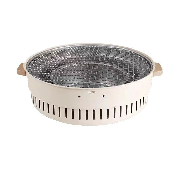 Outdoor camping style tea making by the stove zibo charcoal barbecue stove for home small multi-function smokeless barbecue grill heating stove