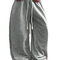 trendy brand women's casual pants -  autumn loose wide-leg flowy versatile trousers
