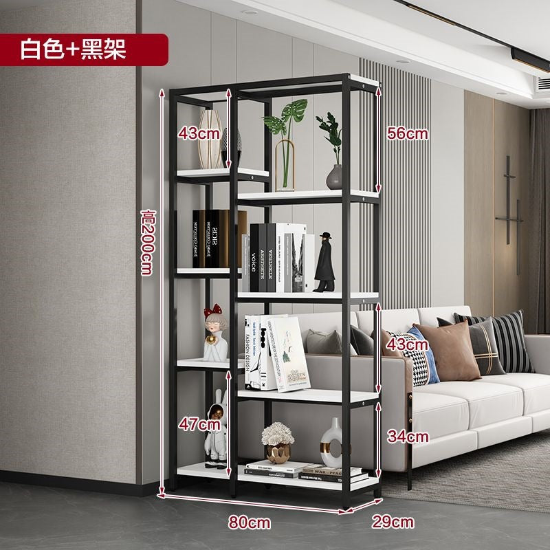 Floor-standing storage rack, living room partition, multi-layer bookshelf, flower rack, balcony flower pot rack, casual bogu rack, office display rack