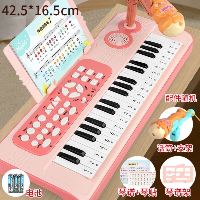New beginner-friendly electronic keyboard for kids - multifunctional with microphone, perfect for home use and piano instrument play