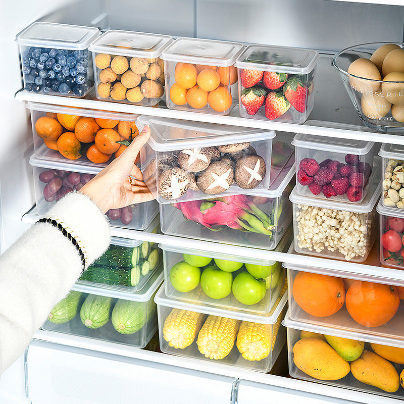 Refrigerator crisper artifact food grade storage frozen crisper kitchen plastic frozen food grade finishing storage box