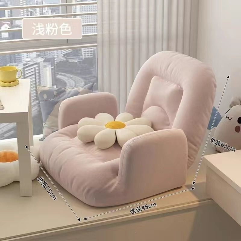 Beanbag sofa bedroom bay window windowsill tatami bed backrest foldable seat cushion backrest chair single chair