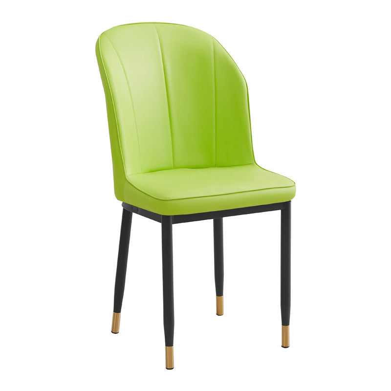 Factory direct wholesale custom backrest chairs, leather leisure chairs, restaurant negotiation chairs, home three-line chairs, dining chairs
