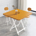 Bamboo pattern color 80*74 one table and two chairs (rounded corners to prevent collision)