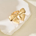 Wholesale bowknot rings: european and american cross-border jewelry, designer polished sweet & chic open joint rings for women