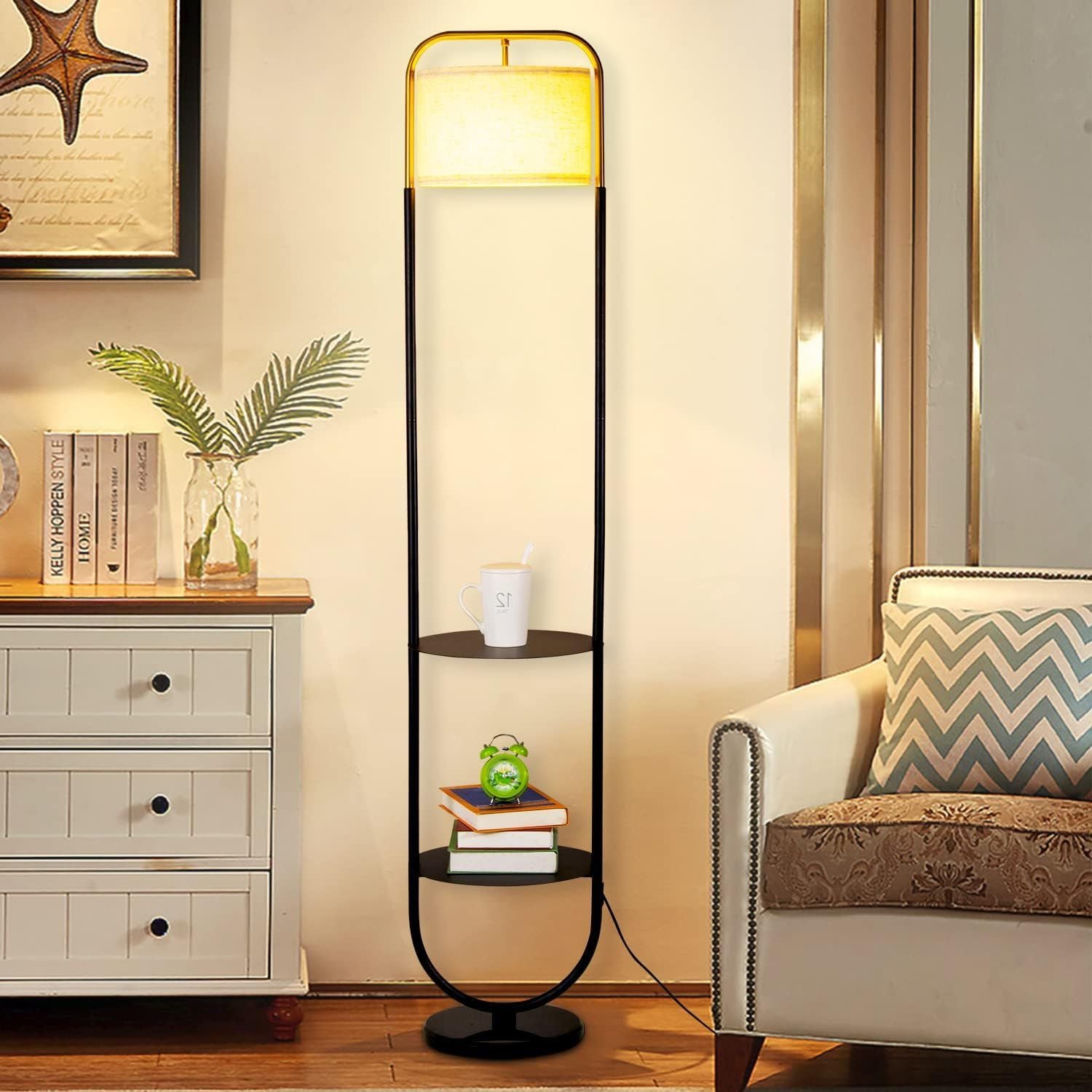 Cross-border floor lamp creative vertical desk lamp modern American wrought iron study bedroom floor ambient light can be customized