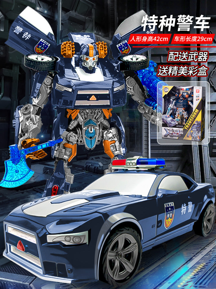 Toy 5 Car Robot King Kong Optimus Pillar Model Figure Bumblebee Children's 4 Boy Genuine Puzzle