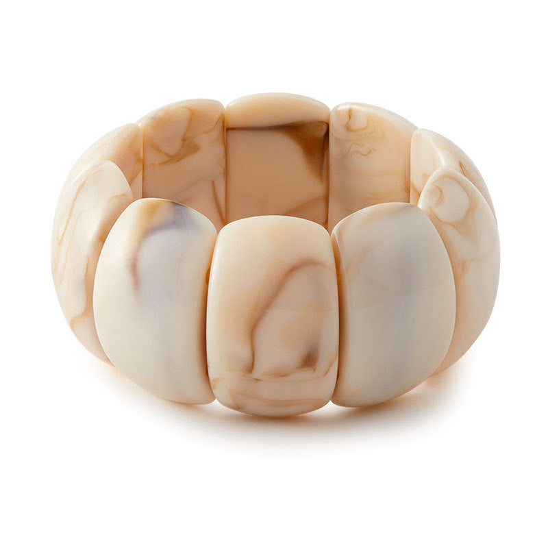 Adjustable resin bracelet wholesale - european & american cross-border jewelry - fashionable, trendy, light luxury, high-end ombre wide bangle for women